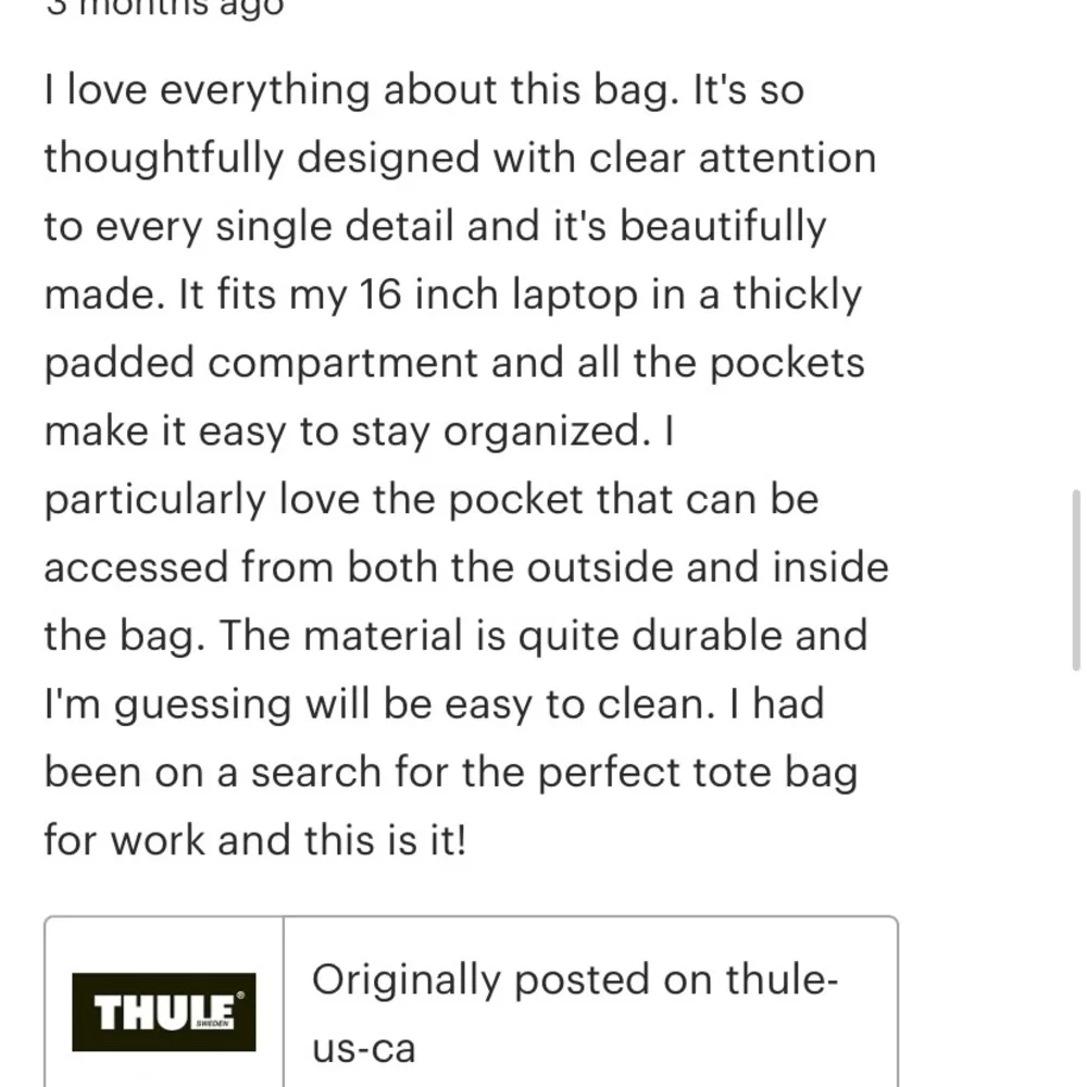 Thule stylish durable